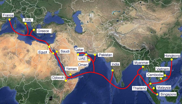 VNPT chuẩn bị khai thác tuyến cáp quang biển quốc tế AAE-1 ảnh 1