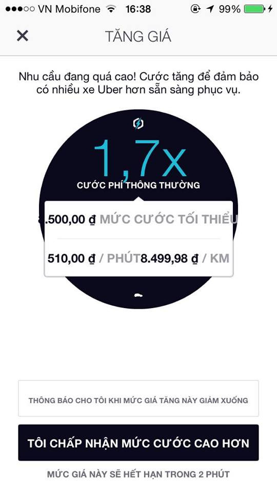 Phát khóc vì đi Uber, Grab ngày mưa bão cước phí tăng gấp đôi ảnh 1