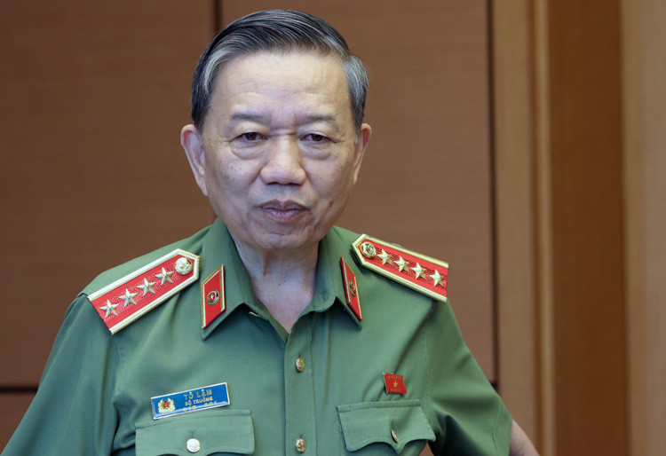 Bộ trưởng Bộ Công an Tô Lâm.