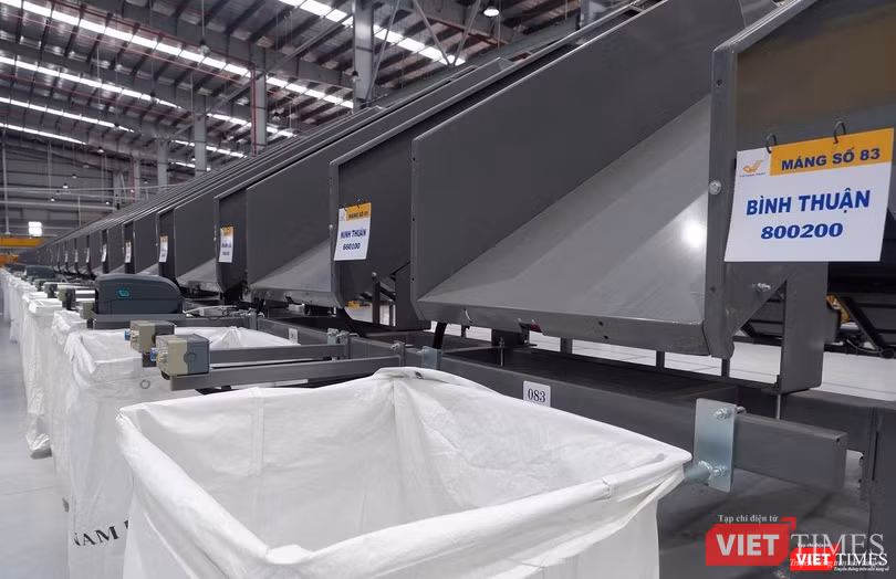 Hệ thống chia chọn vừa được Vietnam Post đầu tư.