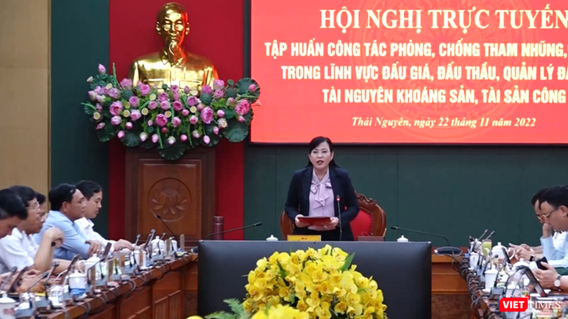 Hội nghị được kết nối trực tuyến đến 9 huyện, thành của tỉnh, với tổng số trên 1.250 cán bộ, đảng viên tham gia.