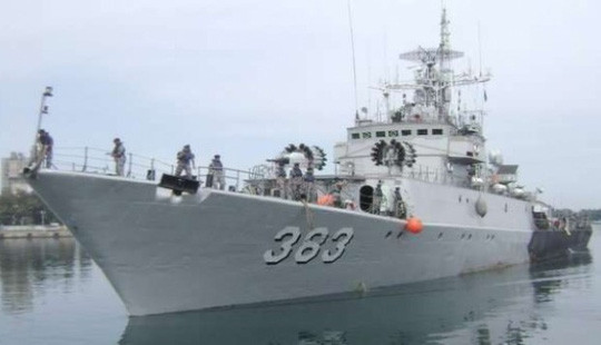  Tàu chiến KRI Imam Bonjol-383 của hải quân Indonesia. Ảnh: SCMP ​