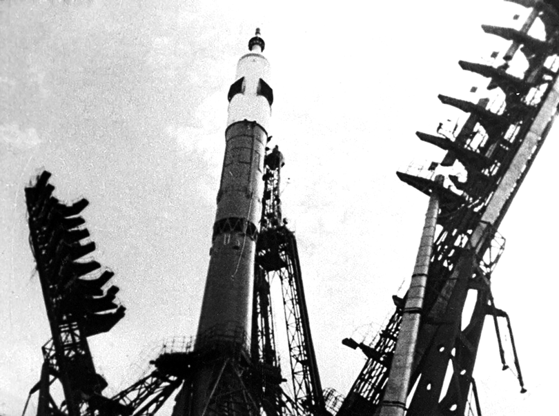 Ra mắt tàu vũ trụ Soyuz-4 tại Cosmodrome Baikonur vào ngày 14/1/1969.Nguồn: Sputniknews. Ra mắt tàu vũ trụ Soyuz-4 tại Cosmodrome Baikonur vào ngày 14/1/1969.Nguồn: Sputniknews.