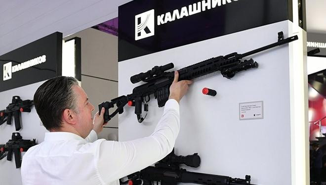 Gian trưng bày của hãng Kalashnikov.