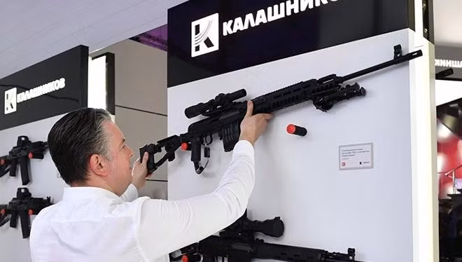 Gian trưng bày của hãng Kalashnikov.