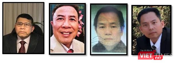 4 đối tượng cầm đầu Tổ chức khủng bố "Triều đại Việt" ở nước ngoài. Ảnh do Bộ Công an cung cấp.