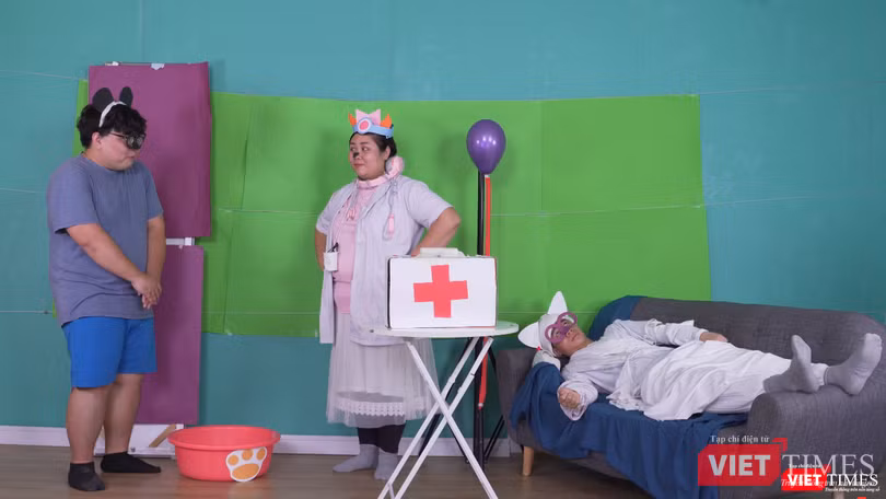 Hậu trường sản xuất Wolfoo Parody tại studio của Sconnect.