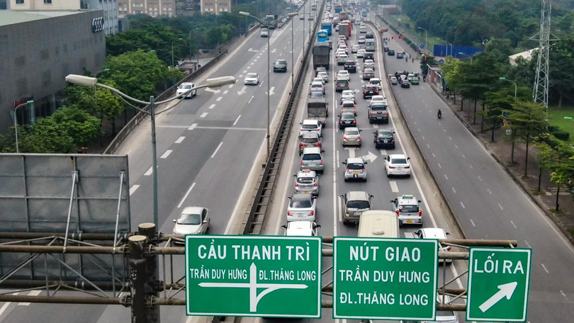 Việc đầu tư tuyến đường Vành đai 4 góp phần giảm tình trạng ùn tắc cho tuyến đường Vành đai 3.