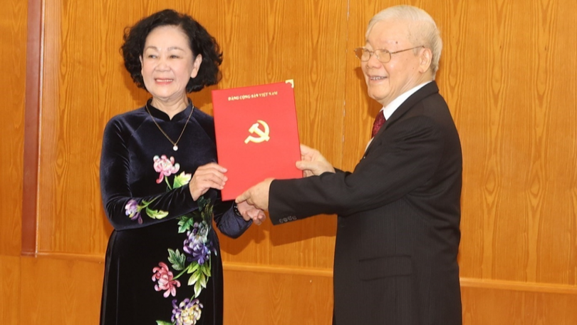 Bà Trương Thị Mai được phân công giữ chức Thường trực Ban Bí thư khoá XIII. Ảnh: TTXVN