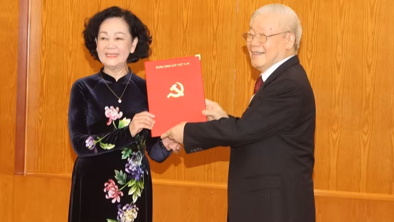 Bà Trương Thị Mai được phân công giữ chức Thường trực Ban Bí thư khoá XIII. Ảnh: TTXVN