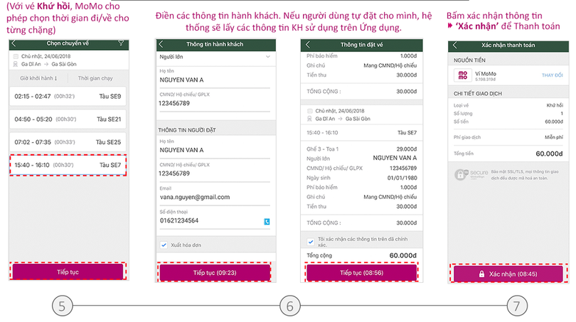 Hướng dẫn chi tiết cách mua và sử dụng vé tàu điện tử trên thiết bị di động ảnh 2