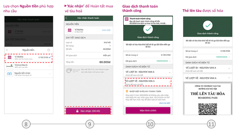 Hướng dẫn chi tiết cách mua và sử dụng vé tàu điện tử trên thiết bị di động ảnh 3