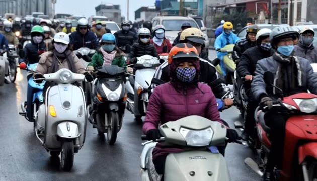 Khu vực Hà Nội nhiệt độ thấp nhất trong đợt rét này phổ biến 9-12 độ. Ảnh: TTKTTV