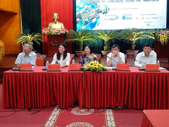 Trung ương Hội Nông dân Việt Nam họp báo tổ chức Cuộc thi “Nông dân với Công nghệ thông tin” năm 2016