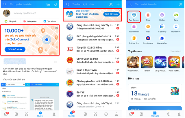 Trên Zalo, người dân dễ dàng tìm và truy cập Zalo Connect theo 3 cách Trên Zalo, người dân dễ dàng tìm và truy cập Zalo Connect theo 3 cách