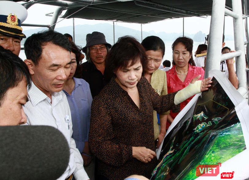 Bà Nguyễn Thị Kim Ngân thị sát hiện trường. Bà Nguyễn Thị Kim Ngân thị sát hiện trường.