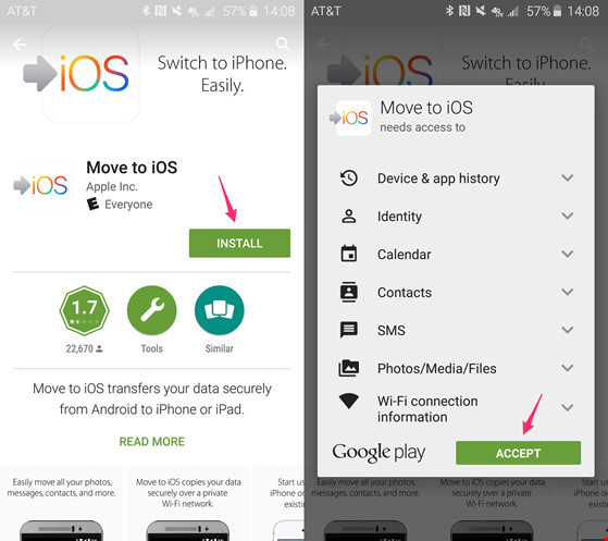 Cách chuyển tin nhắn từ Android sang iPhone ảnh 2 Cách chuyển tin nhắn từ Android sang iPhone ảnh 2