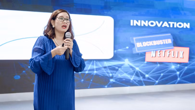 Bà Nguyễn Hương Quỳnh - CEO Nền tảng kết nối Đổi mới sáng tạo mở BambuUP.