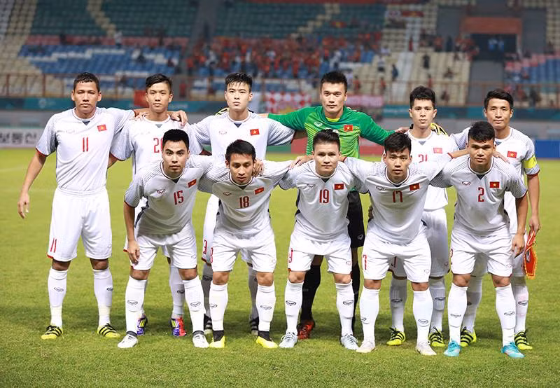 Dội hình xuất phát của Đội Olympic VN.