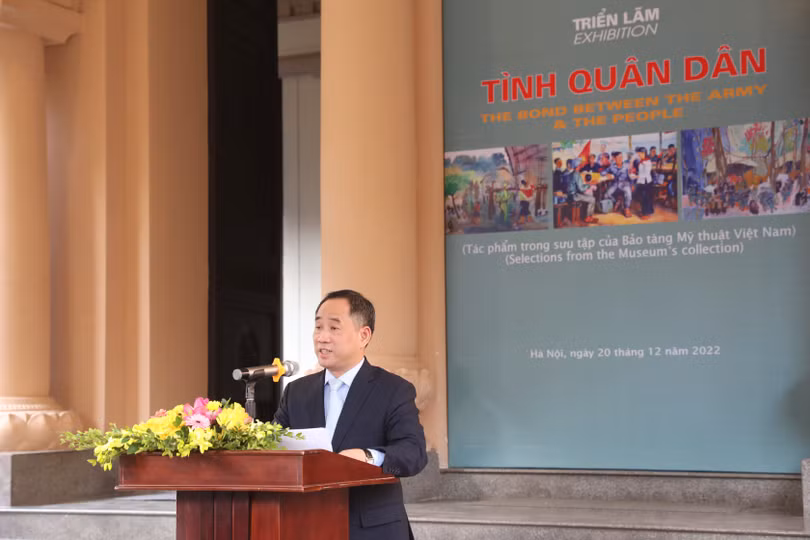 TS. Nguyễn Anh Minh - Giám đốc Bảo tàng Mỹ thuật Việt Nam. TS. Nguyễn Anh Minh - Giám đốc Bảo tàng Mỹ thuật Việt Nam.