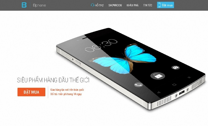 Siêu phẩm điện thoại Bphone được Bkav quảng cáo là tốt nhất thế giới.