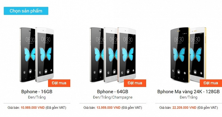 Sau 1 năm 6 tháng ra mắt, Bphone vẫn giữ nguyên giá bán niêm yết trước đó. Sau 1 năm 6 tháng ra mắt, Bphone vẫn giữ nguyên giá bán niêm yết trước đó.