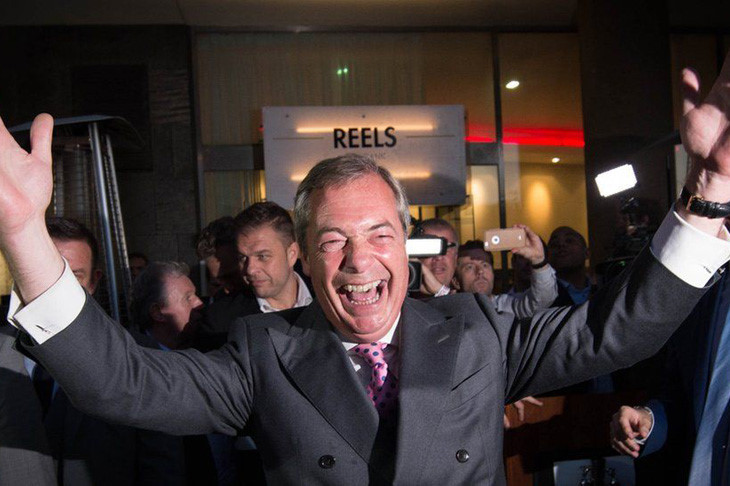 Lãnh đạo đảng UKIP (Anh Độc lập) Boris Johnson đã vận động trong suốt 20 năm để Anh rời EU. Ông coi đây là thắng lợi của người dân bình thường. Ảnh: PA.