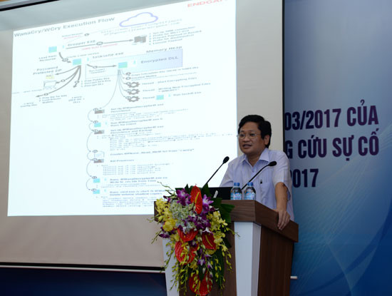 Ông Nguyễn Khắc Lịch, Phó Giám đốc VNCERT hiện Việt Nam chỉ còn vài trường hợp nhiễm mã độc tống tiền WannaCry chưa xử lý, khắc phục xong.
