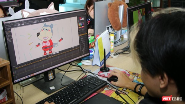 Hậu trường sản xuất phim hoạt hình Wolfoo tại studio của Sconnect.