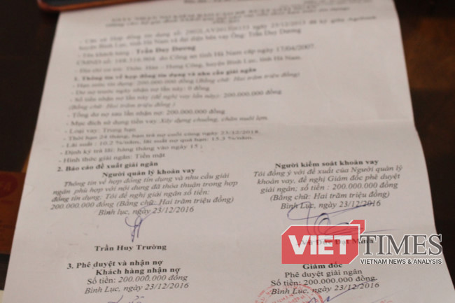 Món nợ ngân hàng vẫn còn đó