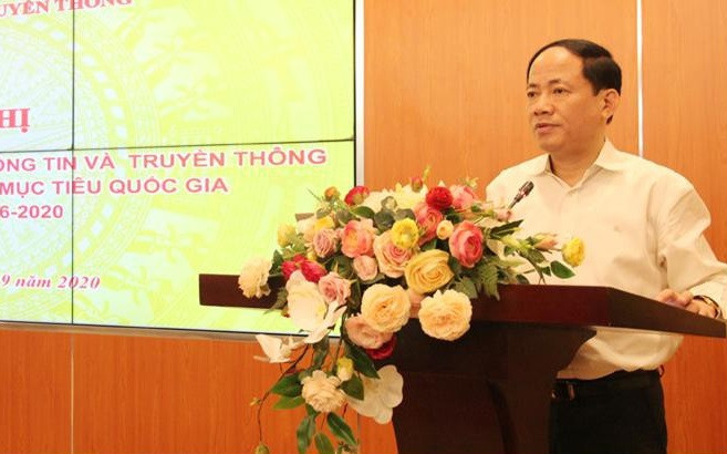 Thứ trưởng Phạm Anh Tuấn phát biểu tại Hội nghị. Ảnh MIC.