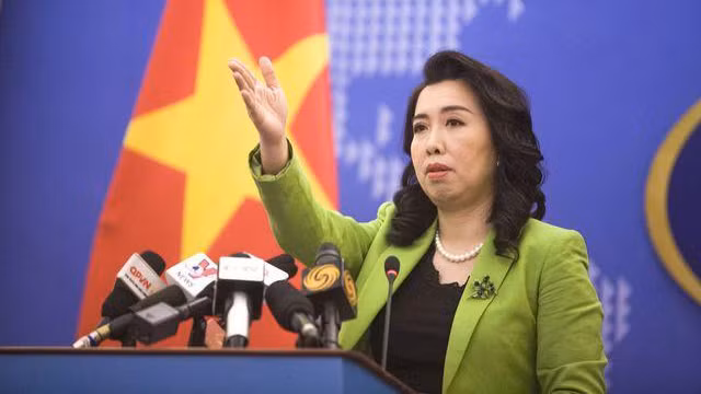 Người phát ngôn Bộ Ngoại giao Việt Nam Lê Thị Thu Hằng lên tiếng về thông tin Trung Quốc định biến Biển Đông thành vùng nội thủy.