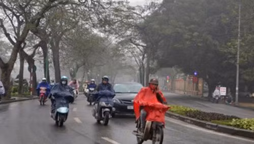 Sáng nay, khu vực Bắc Bộ và Bắc Trung Bộ có mưa, mưa nhỏ. Ảnh: TTDBKTTVTW