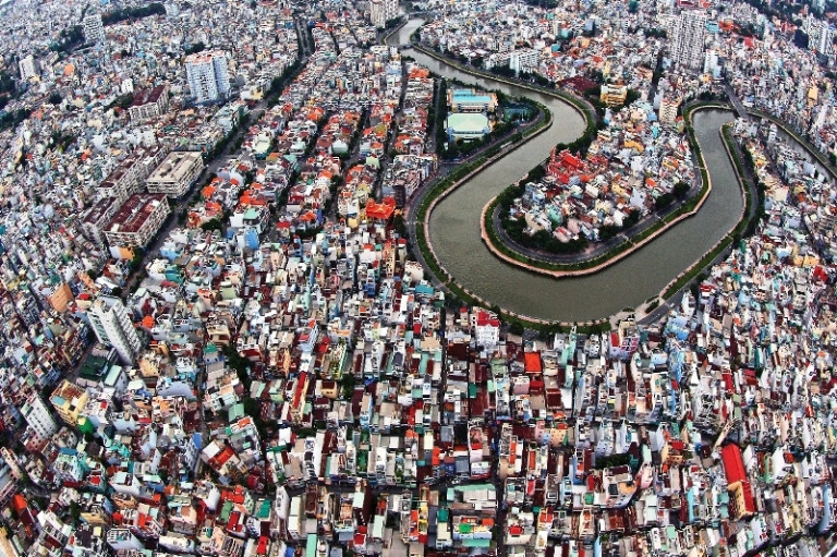 Kênh Nhiêu Lộc-Thị Nghè, đoạn tiếp giáp giữa các quận 1, 3, Phú Nhuận và Bình Thạnh