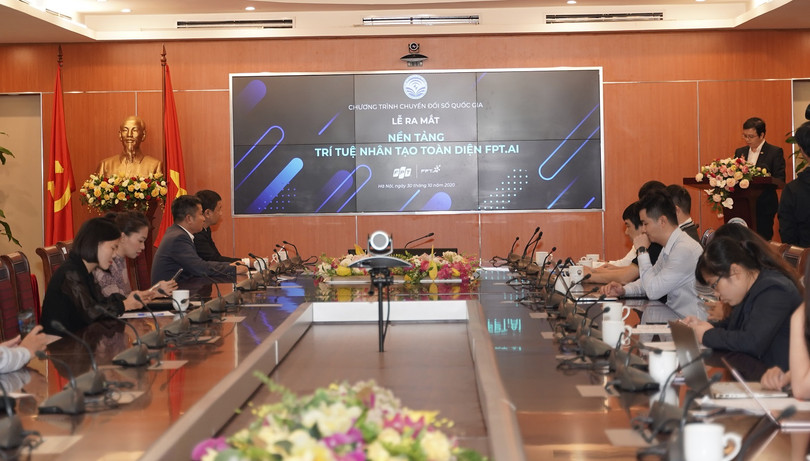Lễ ra mắt nền tảng trí tuệ nhân tạo toàn diện FPT.AI do Cục Tin học hoá tổ chức.