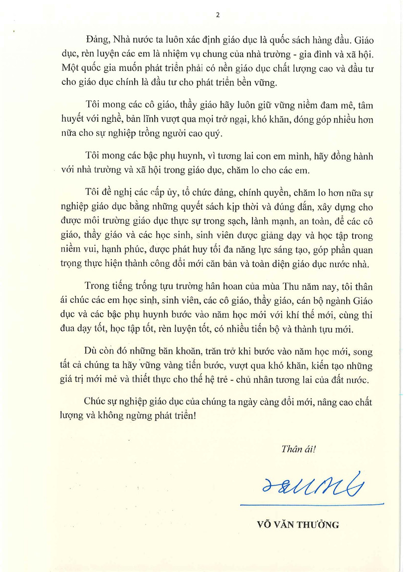 Thư của Chủ tịch nước Võ Văn Thưởng gửi ngành Giáo dục nhân dịp Khai giảng năm học 2023-2034 ._page-0002.jpg