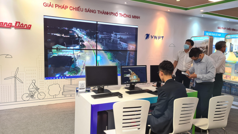 Khu vực vận hành Giải pháp Chiếu sáng thành phố thông minh do Rạng Đông và VNPT phối hợp thực hiện.