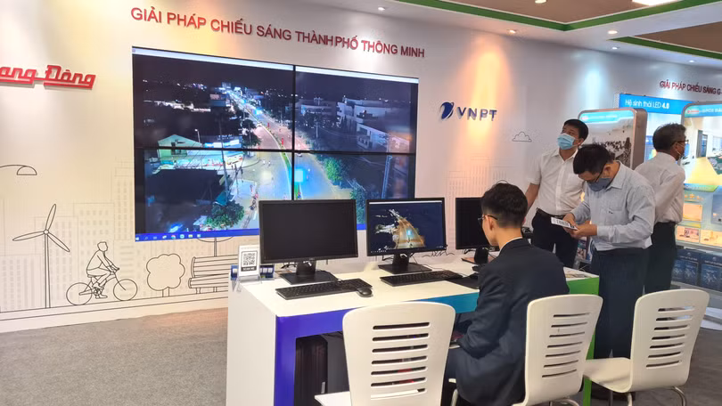 Khu vực vận hành Giải pháp Chiếu sáng thành phố thông minh do Rạng Đông và VNPT phối hợp thực hiện.
