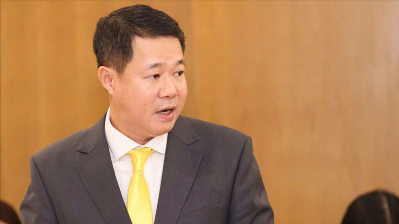 Ông Nguyễn Trường Giang, Chủ tịch HĐTV Tổng công ty Bưu điện Việt Nam phát biểu.jpg