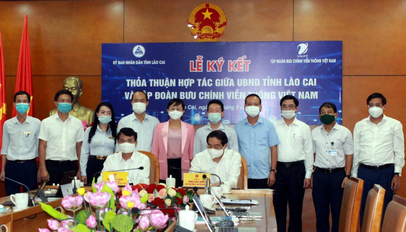 Lễ ký kết thỏa thuận hợp tác giữa UBND tỉnh Lào Cai và VNPT