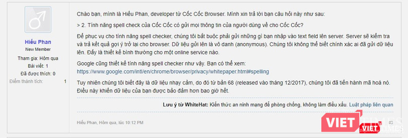 Cốc Cốc nói gì về clip chứng minh đã thu lượm mọi thông tin cá nhân của người dùng? ảnh 1
