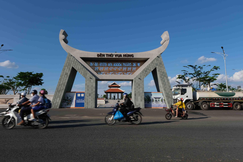 Công trình Đền thờ Vua Hùng tọa lạc trên diện tích rộng hơn 39.000m2 