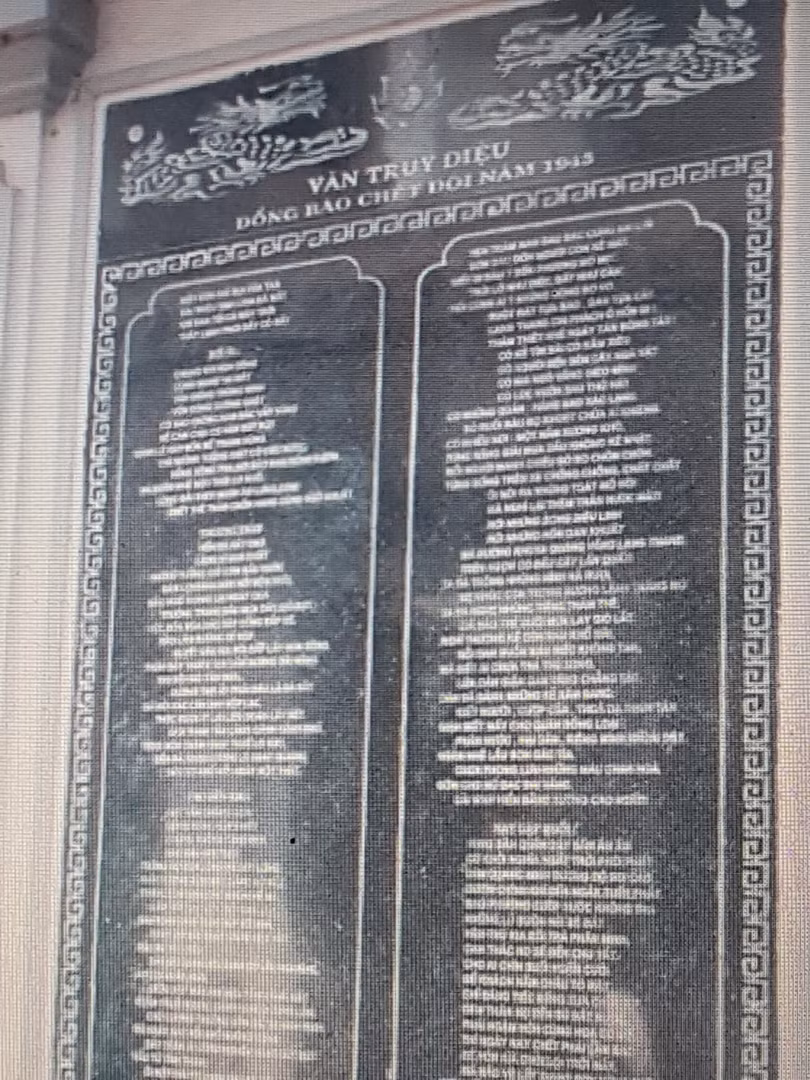 Văn truy điệu đồng bào chết đói năm 1945