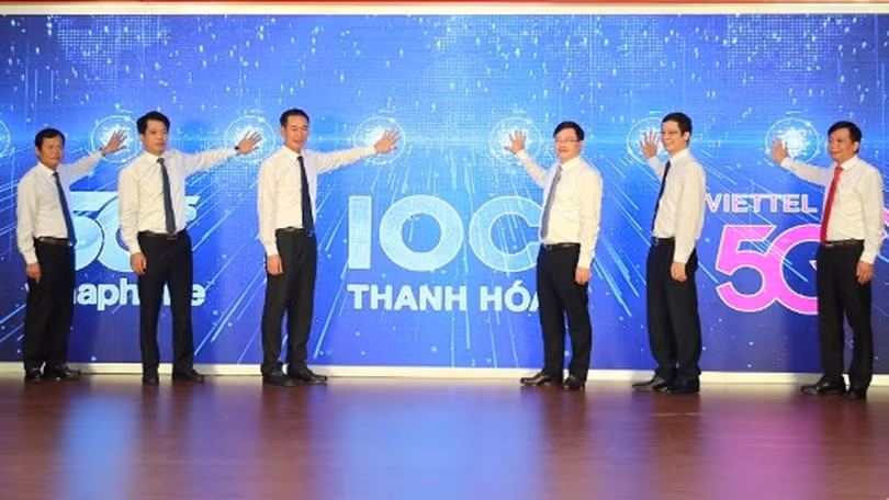 Thanh Hoá khai trương thử nghiệm phát sóng 5G và Trung tâm giám sát điều hành thông minh tỉnh.