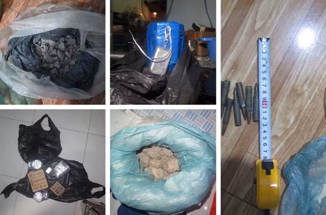 Một số tang vật của vụ án.