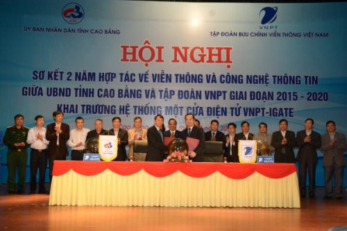 Cao Bằng khai trương Hệ thống phần mềm một cửa điện tử VNPT-iGate ảnh 1