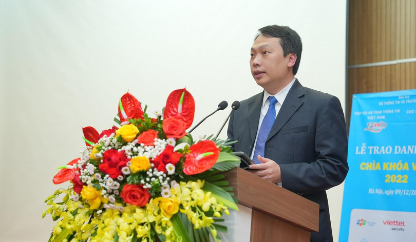 Thứ trưởng Nguyễn Huy Dũng phát biểu tại Lễ trao giải Chìa khoá vàng 2022.