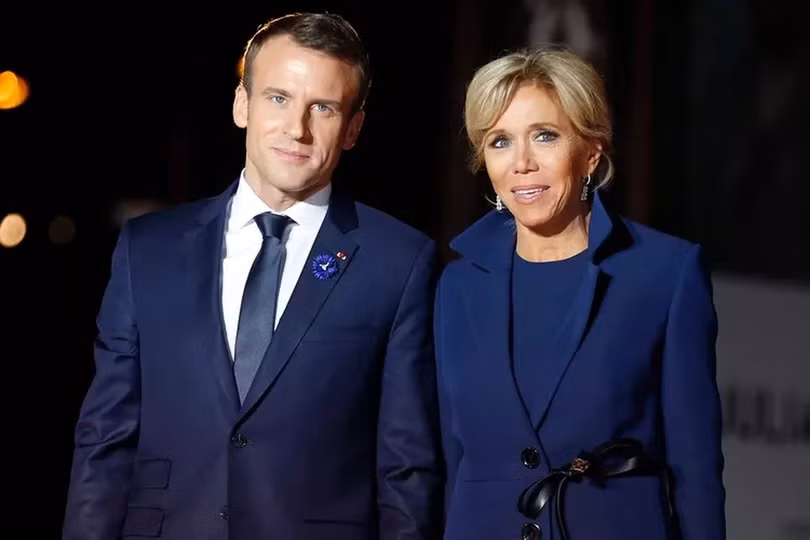 Tổng thống Pháp Emmanuel Macron cùng phu nhân Brigitte Macron (Ảnh Getty).