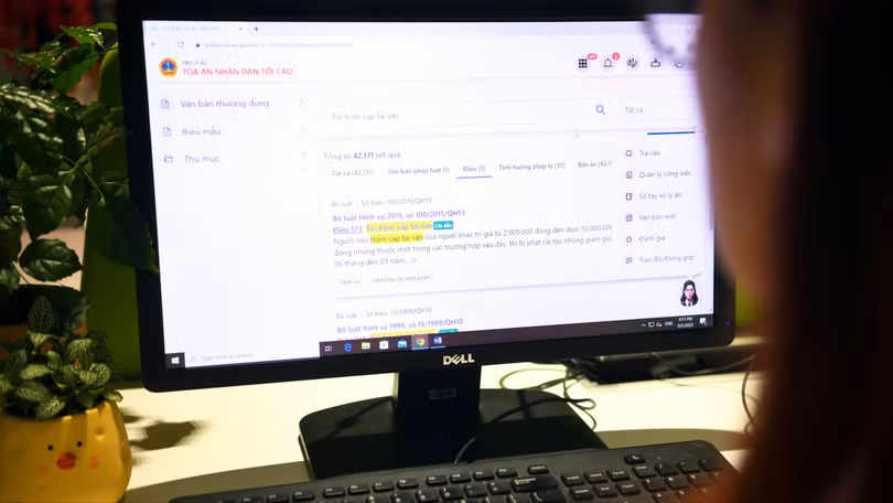 Tính đến tháng 8/2023, trợ lý ảo pháp luật đã hỗ trợ hơn 12.000 tài khoản cho 100% thẩm phán, cán bộ công chức của ngành tòa án.