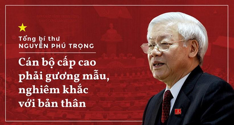 "Sự lãnh đạo của Đảng là nhân tố hàng đầu quyết định mọi thắng lợi của cách mạng Việt Nam; xây dựng, chỉnh đốn Đảng luôn luôn là nhiệm vụ then chốt, đặc biệt quan trọng, có ý nghĩa sống còn đối với Đảng ta, chế độ ta. Ban Chấp hành Trung ương, Bộ Chính trị, Ban Bí thư thường xuyên quan tâm lãnh đạo, chỉ đạo thực hiện nhiệm vụ này."- TBT Nguyễn Phú Trọng phát biểu tại phiên khai mạc Hội nghị TƯ 4. "Sự lãnh đạo của Đảng là nhân tố hàng đầu quyết định mọi thắng lợi của cách mạng Việt Nam; xây dựng, chỉnh đốn Đảng luôn luôn là nhiệm vụ then chốt, đặc biệt quan trọng, có ý nghĩa sống còn đối với Đảng ta, chế độ ta. Ban Chấp hành Trung ương, Bộ Chính trị, Ban Bí thư thường xuyên quan tâm lãnh đạo, chỉ đạo thực hiện nhiệm vụ này."- TBT Nguyễn Phú Trọng phát biểu tại phiên khai mạc Hội nghị TƯ 4.